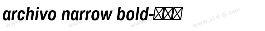 archivo narrow bold字体转换
